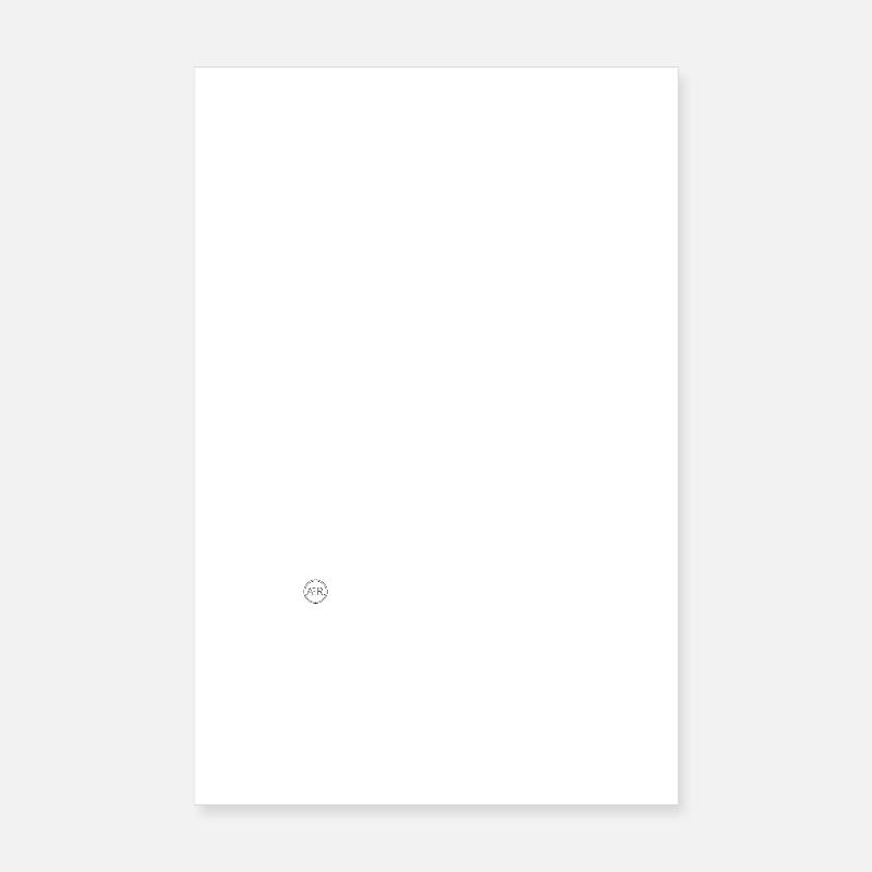 Kronen-Skull mit Sonnenbrille - Poster 20x30 cm - Weiß