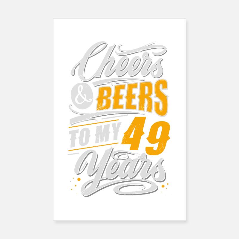 49e anniversaire de la bière Poster 20 x 30 cm