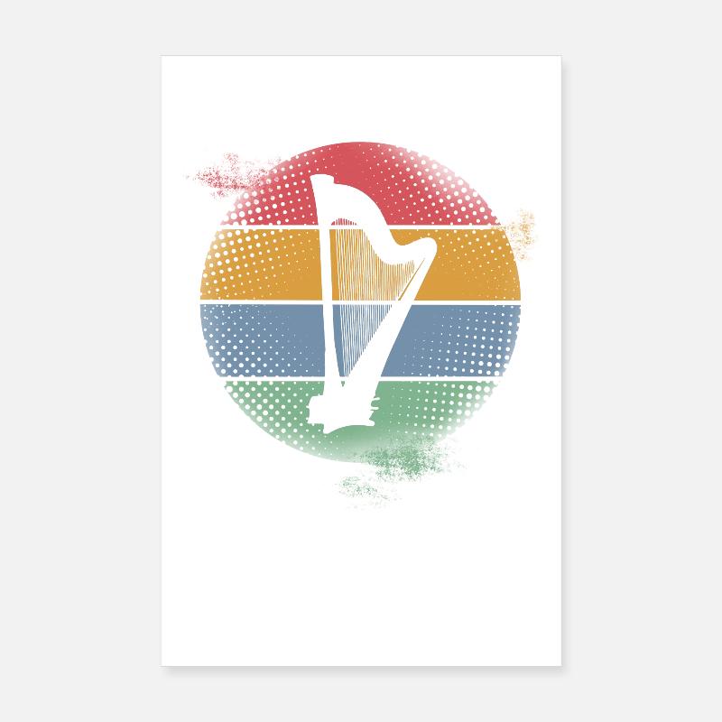 Harpe Poster 20 x 30 cm