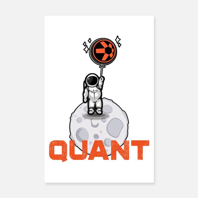 Quant Krypto Shirt Crypto Blockchain Geld Geschenk Poster 20x30 cm