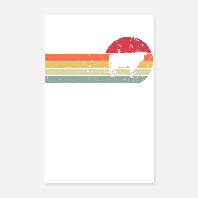 Vache Poster 20 x 30 cm