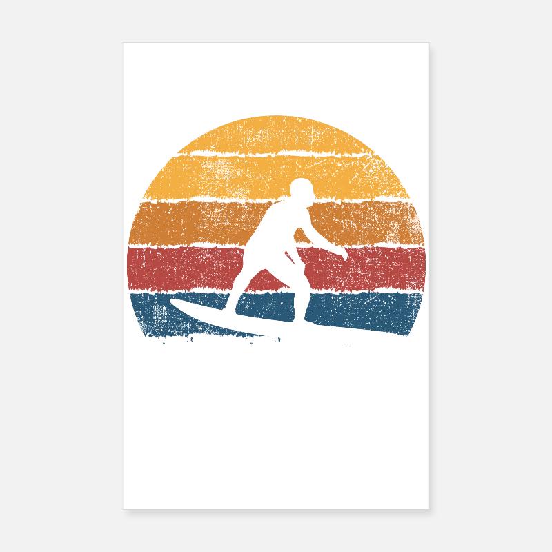 Surfer Surfen Surfboard Poster 20x30 cm