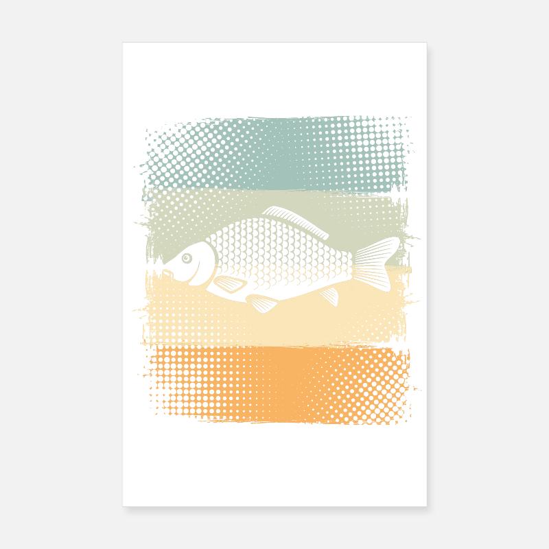 Carp Poster 8" x 12" (20x30 cm)