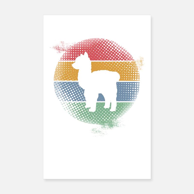 Alpaca Poster 8" x 12" (20x30 cm)