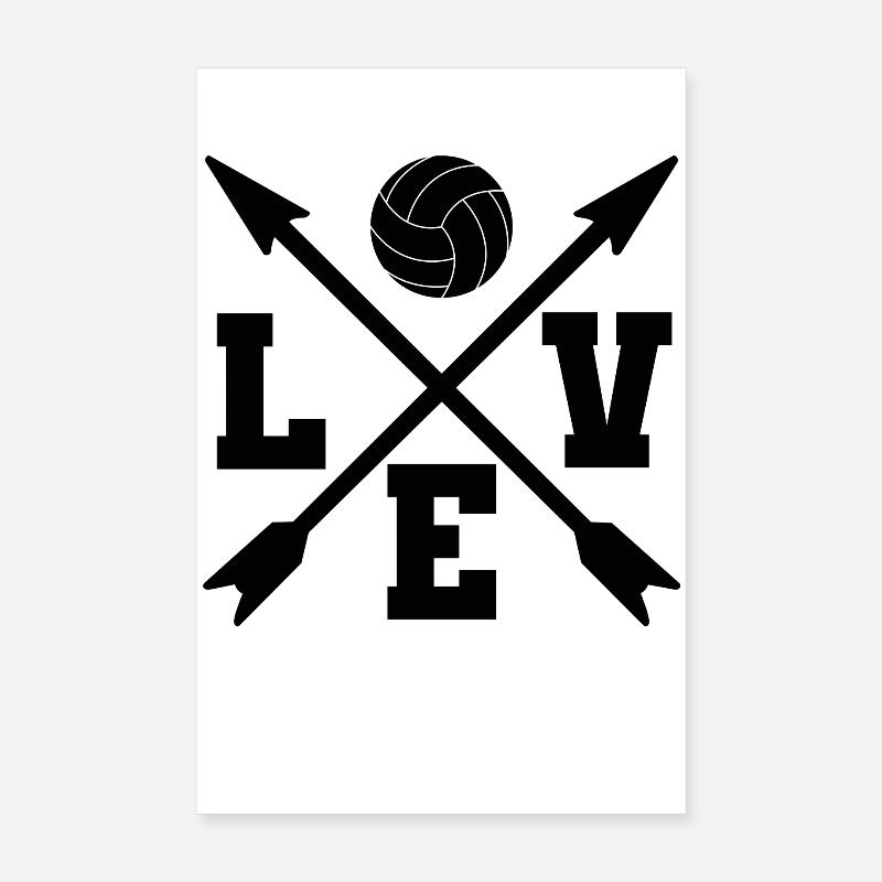 Volley-ball Poster 20 x 30 cm