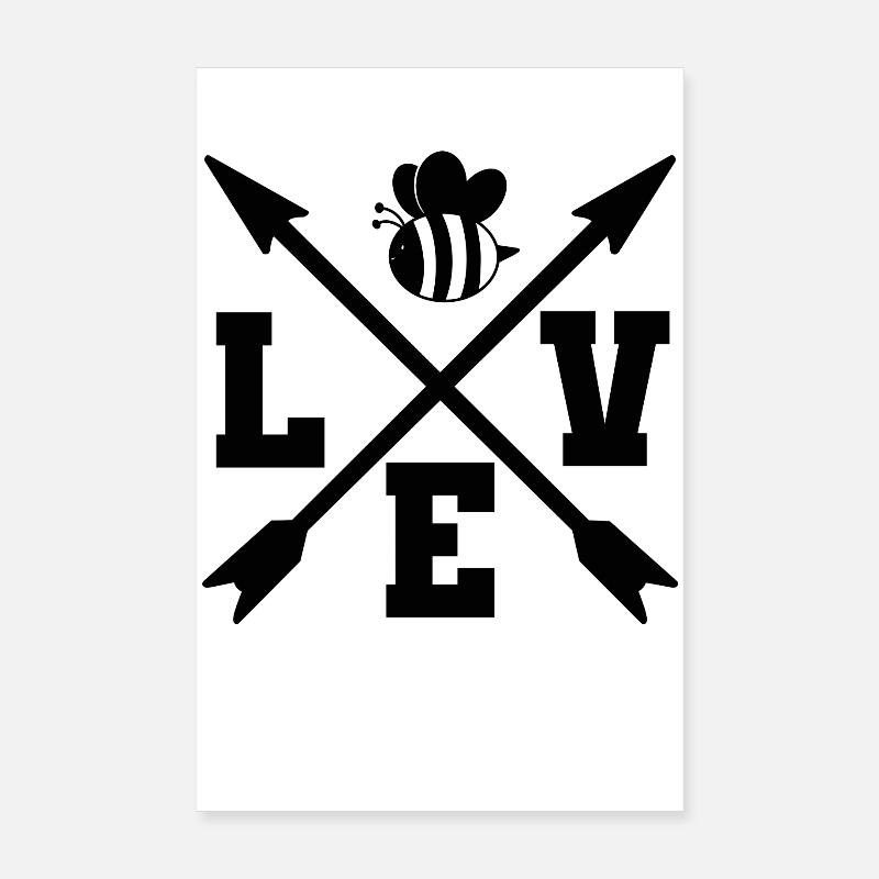 Bee Poster 8" x 12" (20x30 cm)