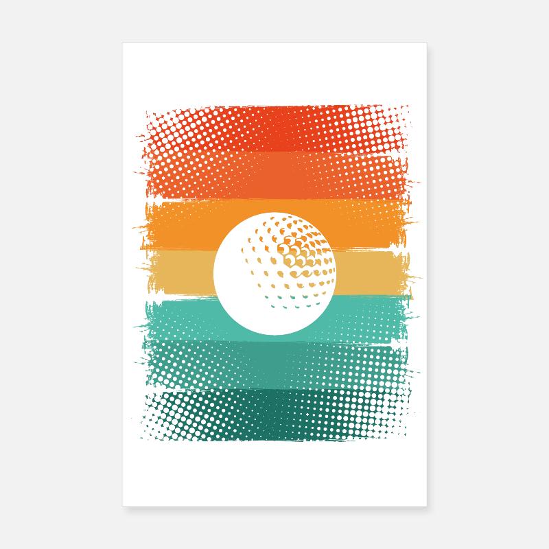 Golf ball Poster 8" x 12" (20x30 cm)