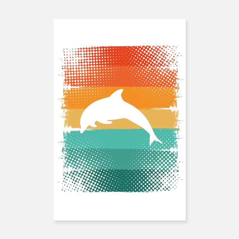 Delfin Poster 20x30 cm