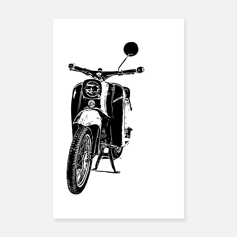 Cyclomoteur Schwalbe Poster 20 x 30 cm