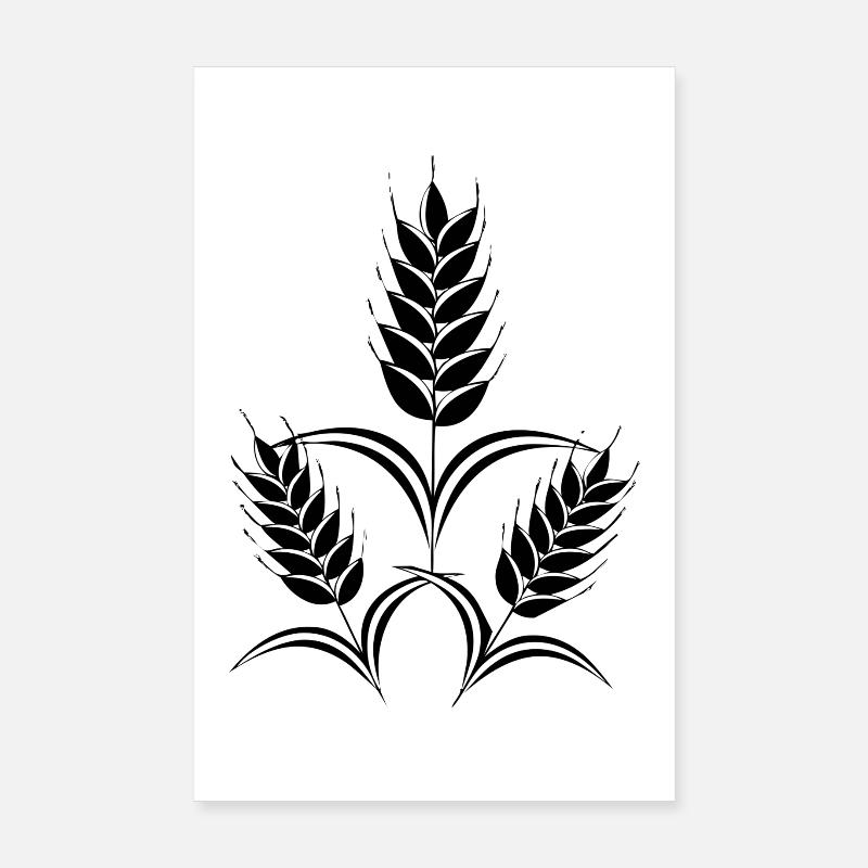 3 épis de maïs Poster 20 x 30 cm