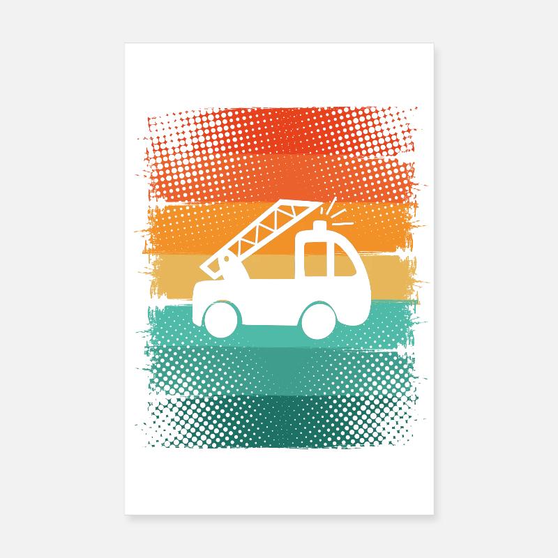 Pompiers Poster 20 x 30 cm
