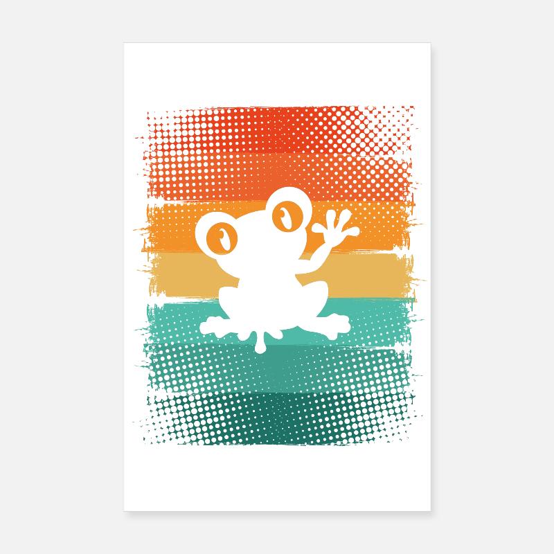 Frosch Poster 20x30 cm