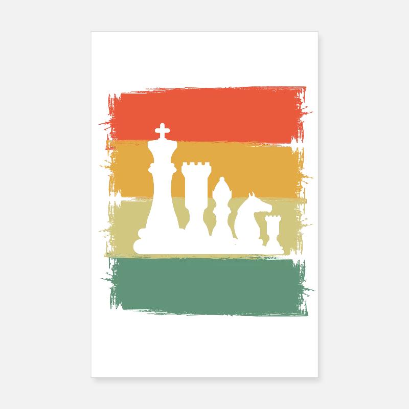 Schach Poster 20x30 cm