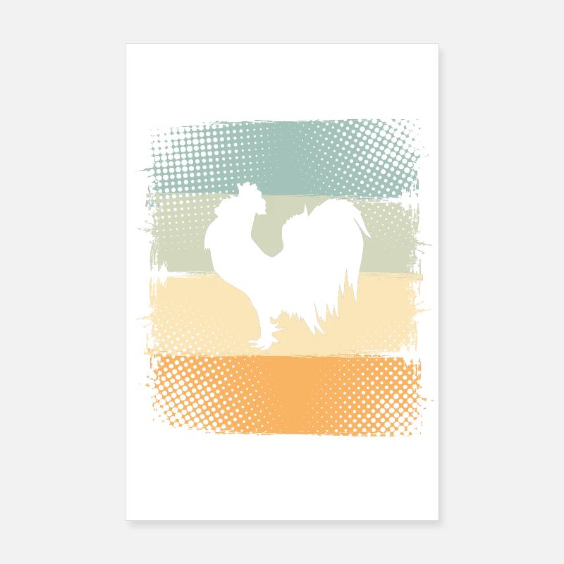 Rooster Poster 8" x 12" (20x30 cm)