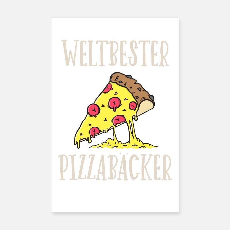 Weltbester Pizzabäcker Poster 20x30 cm