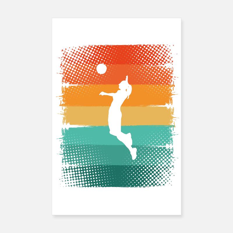 Volley-ball Poster 20 x 30 cm