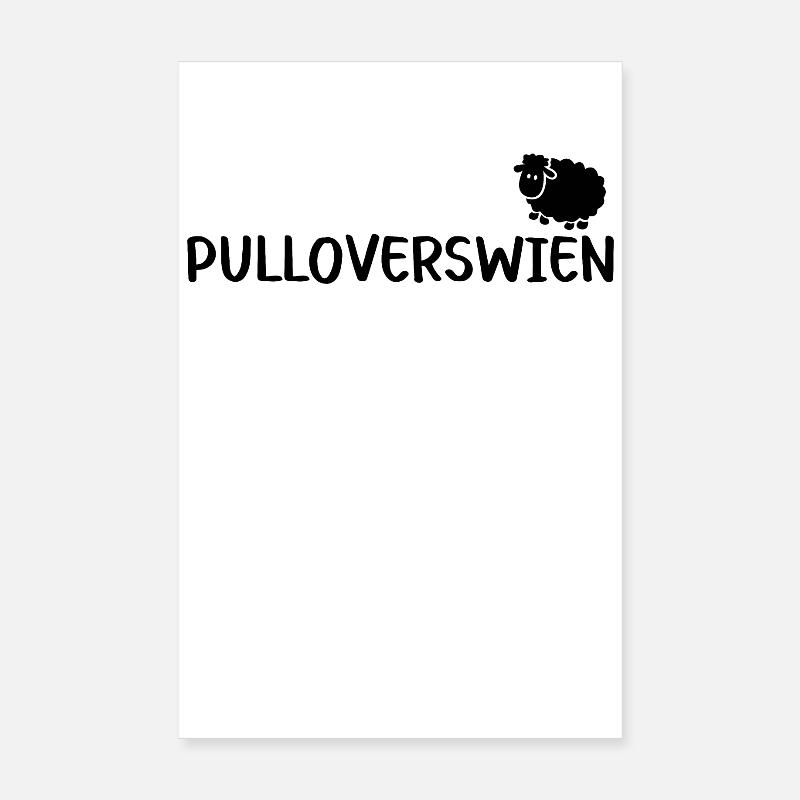 Pulloverswien Plattdeutsch Ostfriesisch Schaf Poster 20x30 cm