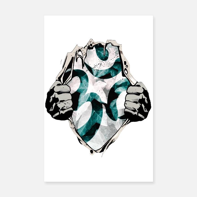 Om under the shirt Poster 8" x 12" (20x30 cm)
