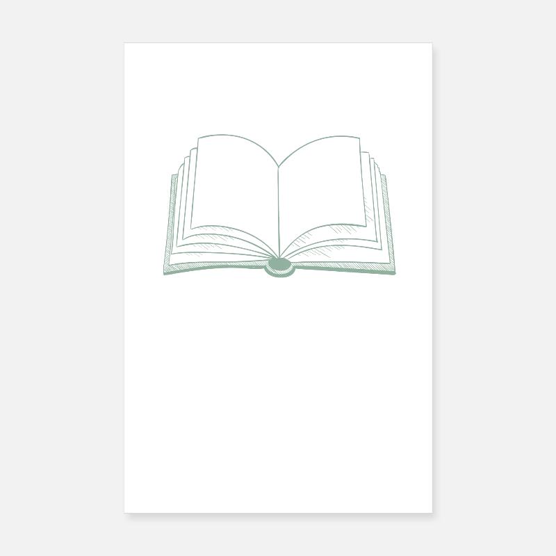 Books open book Poster 8" x 12" (20x30 cm)
