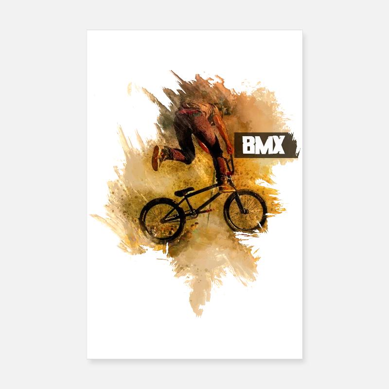 | BMX Bicyclette Poster 20 x 30 cm