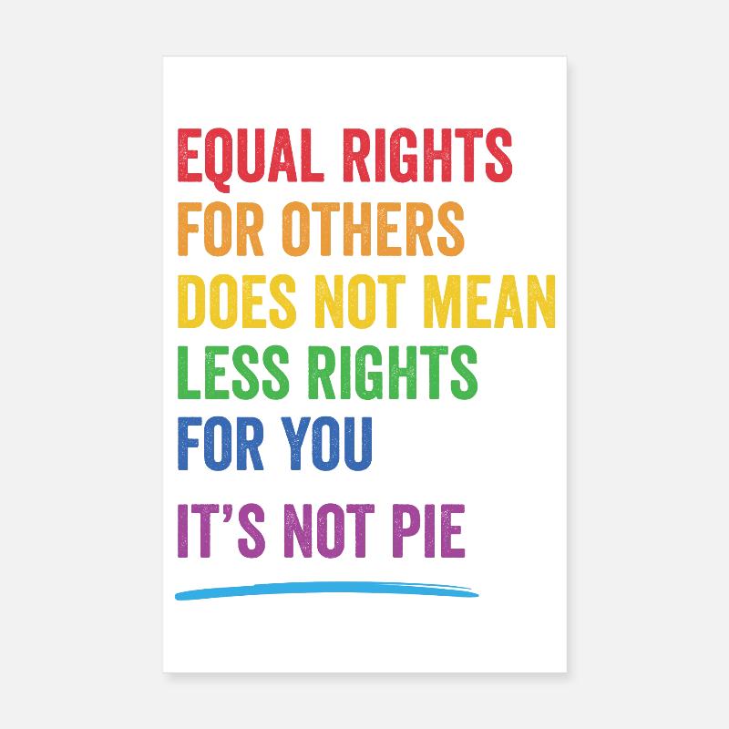 LGBT - Equal Rights For Others Poster 8" x 12" (20x30 cm)