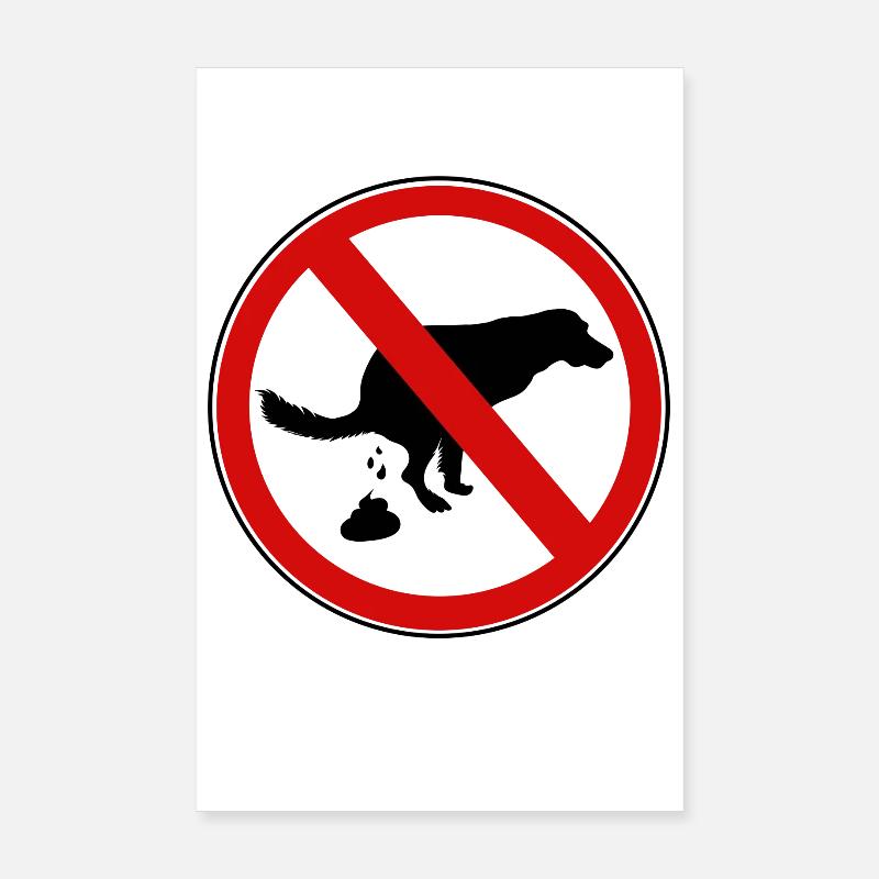 prohibition sign Poster 8" x 12" (20x30 cm)