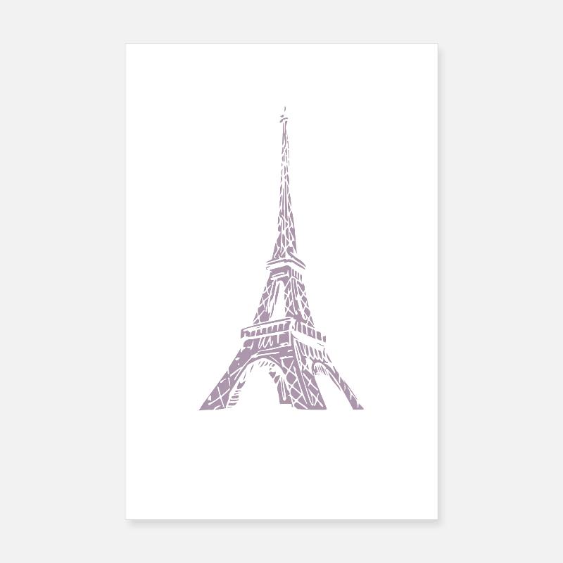 Tour Eiffel de Paris Poster 20 x 30 cm
