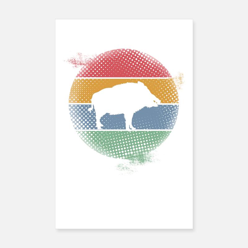 Wild boar Poster 8" x 12" (20x30 cm)