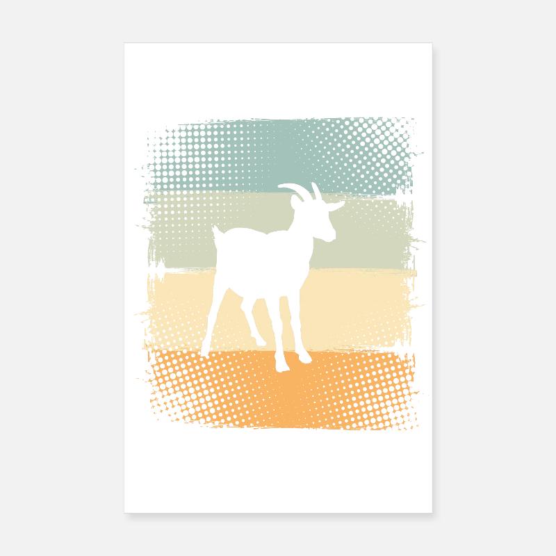 Chèvre Poster 20 x 30 cm