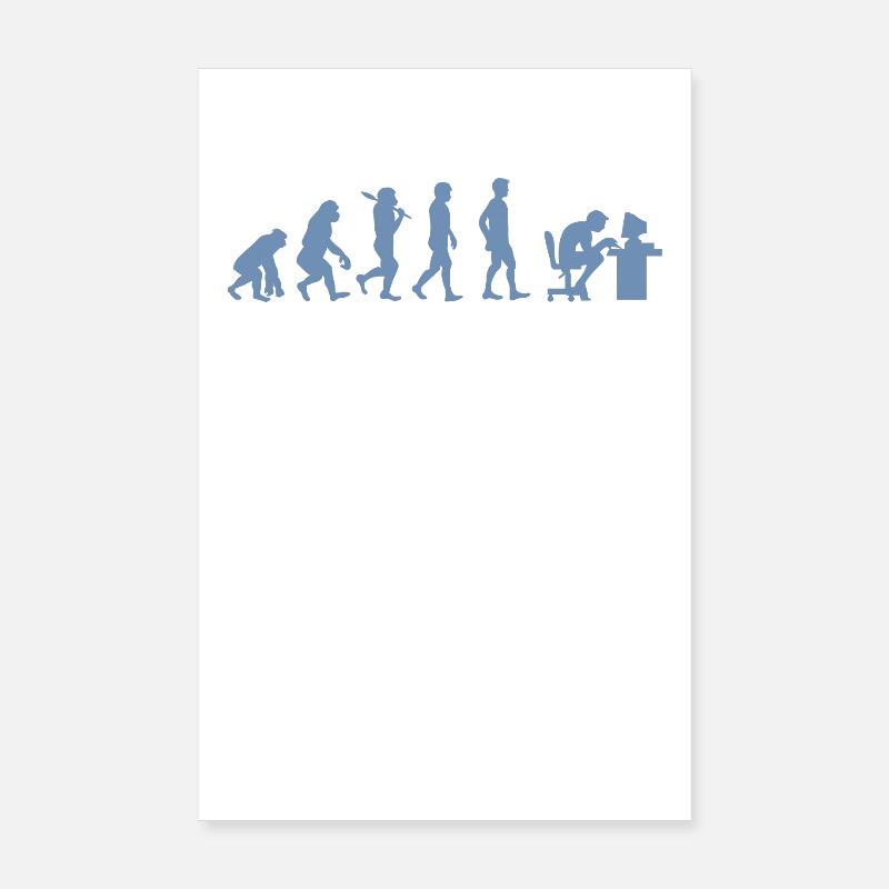 Évolution de Gamer Gambler Nerd Geek Progamer Poster 20 x 30 cm