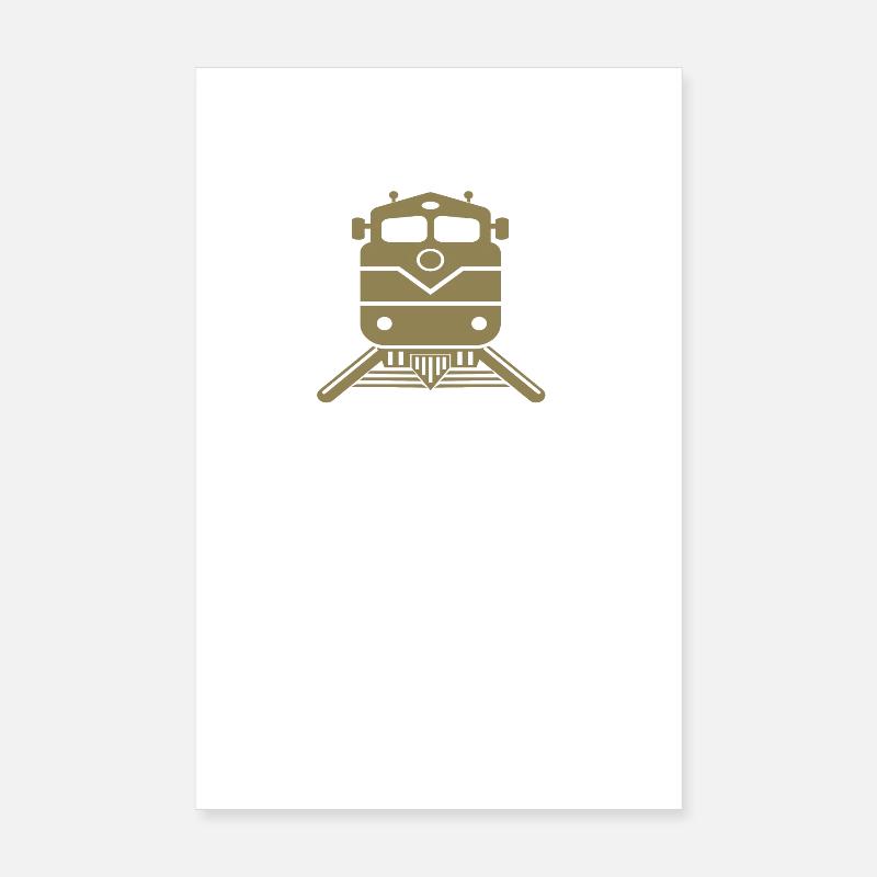 Train Train Driver Design - Poster 8" x 12" (20x30 cm) - white
