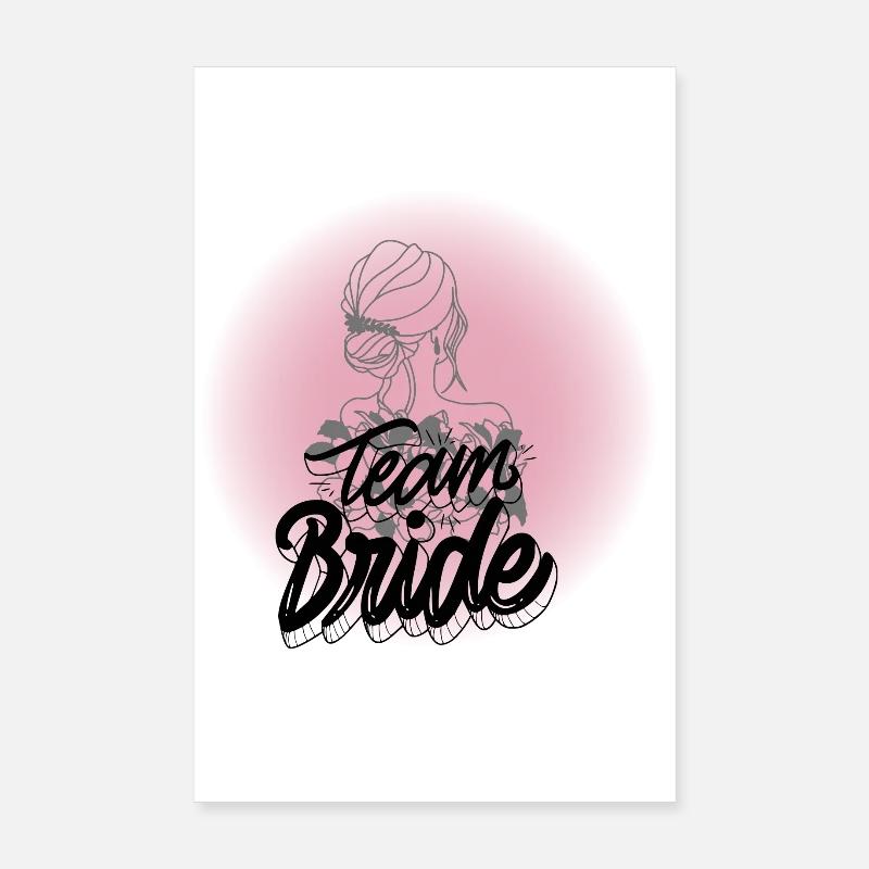 Team Bride Poster 20x30 cm