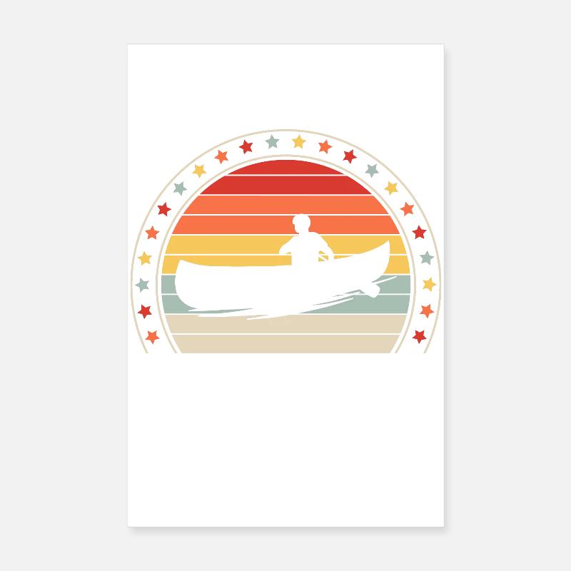 Canoeing Canoeing Canoeing Poster 8" x 12" (20x30 cm)