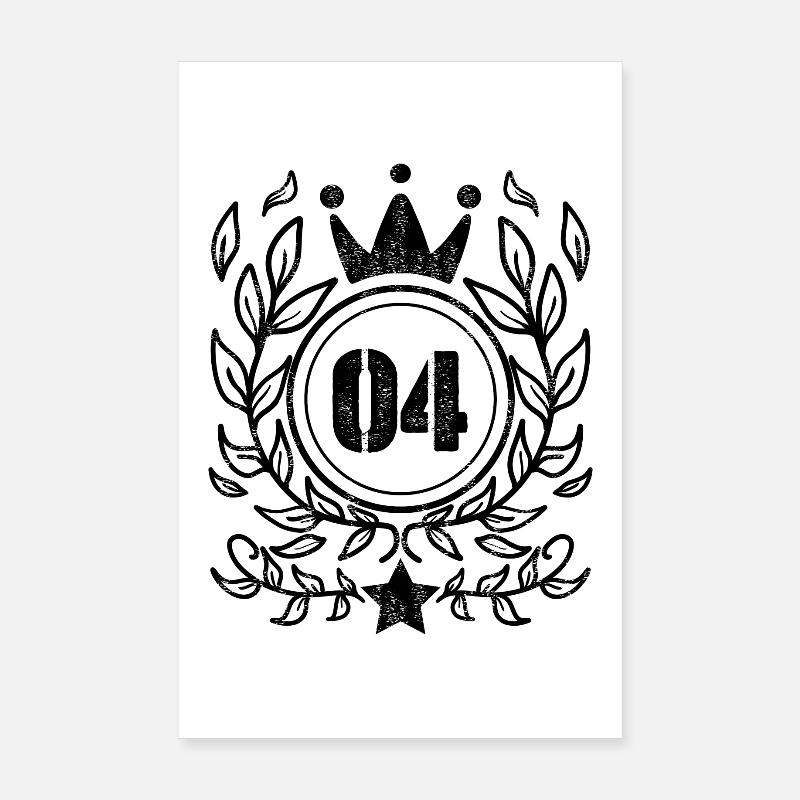 Couronne de 4 ans - 4 ans Poster 20 x 30 cm