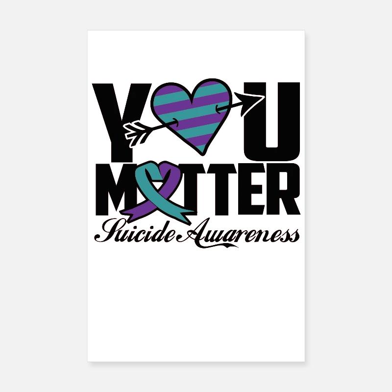 Du Bist Wichtig Bewusstsein Selbstmord Poster 20x30 cm