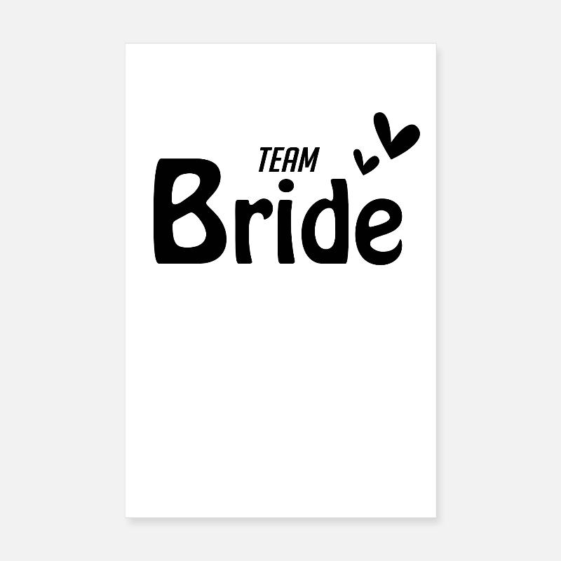 Team Bridal Wedding Celebration Bachelor Poster 8" x 12" (20x30 cm)