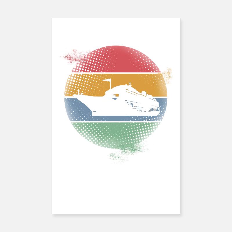 Croisière en bateau de croisière Poster 20 x 30 cm