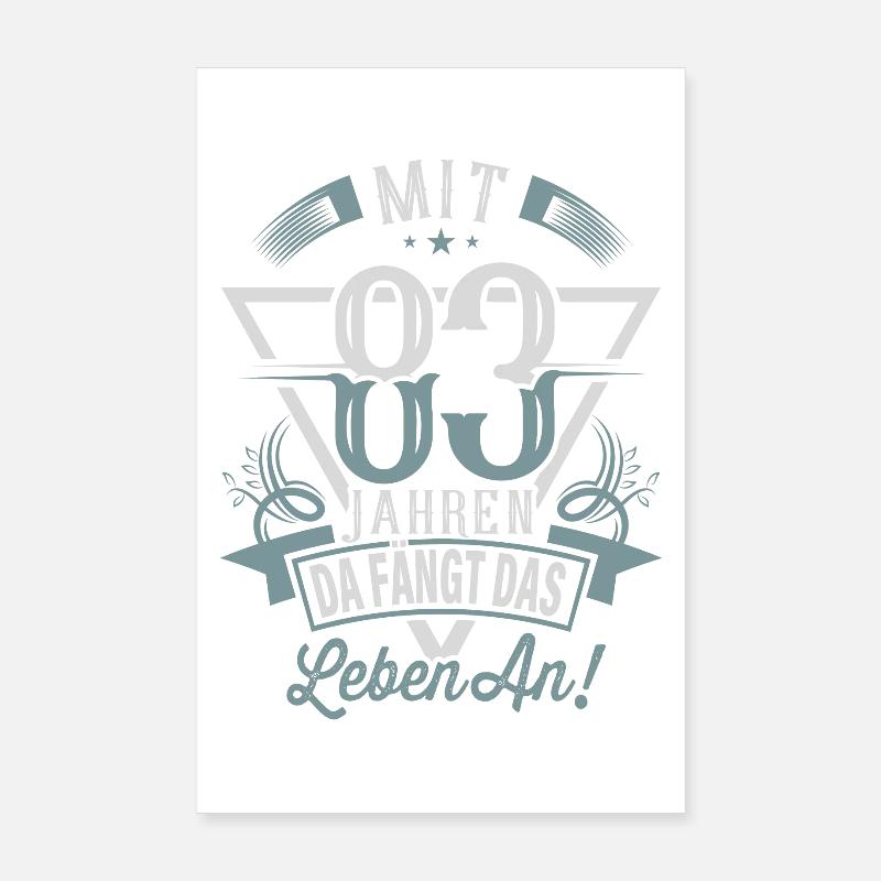 83. Geburtstag Da Fängt Das Leben An Poster 20x30 cm