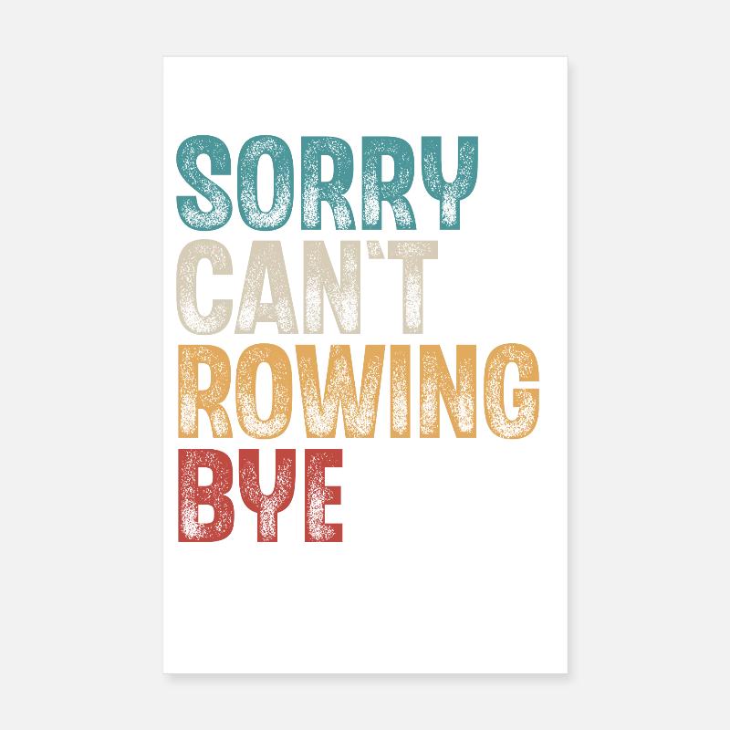 Rudern Ruderer Ruderboot Poster 20x30 cm