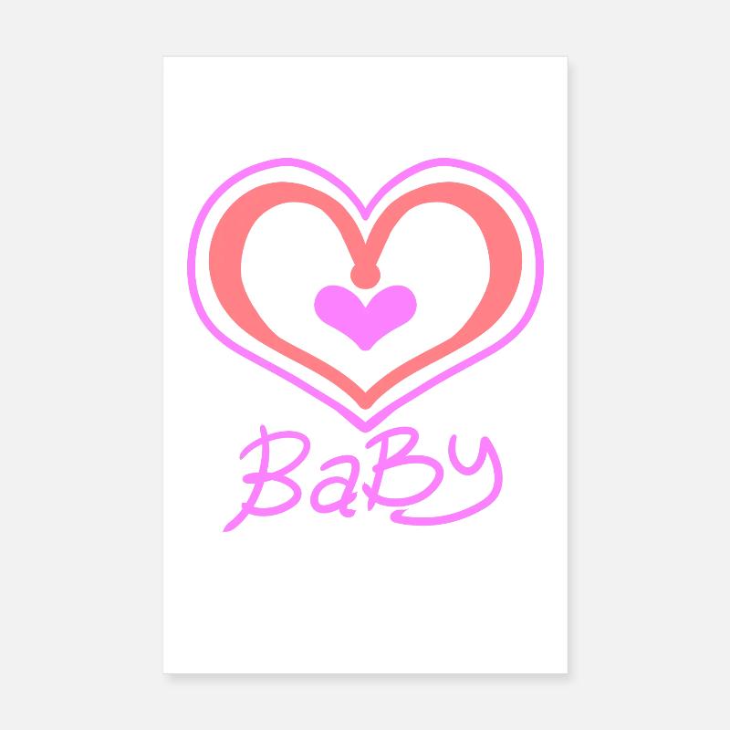 Cœur de bébé Poster 20 x 30 cm