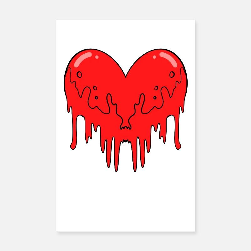 Herz Blut Poster 20x30 cm