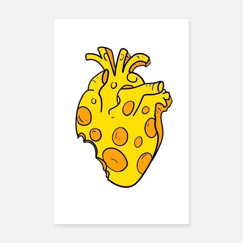 Cœur de fromage Poster 20 x 30 cm