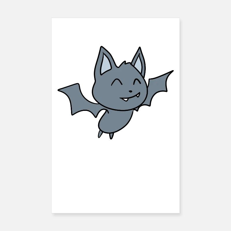 Bat Poster 8" x 12" (20x30 cm)