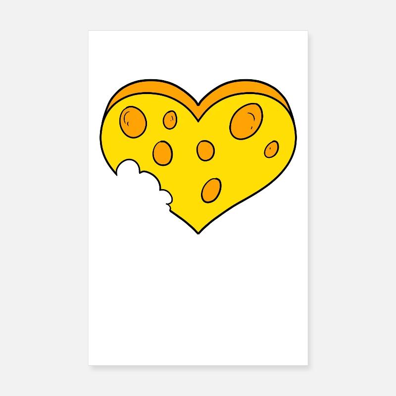 Cœur de fromage Poster 20 x 30 cm