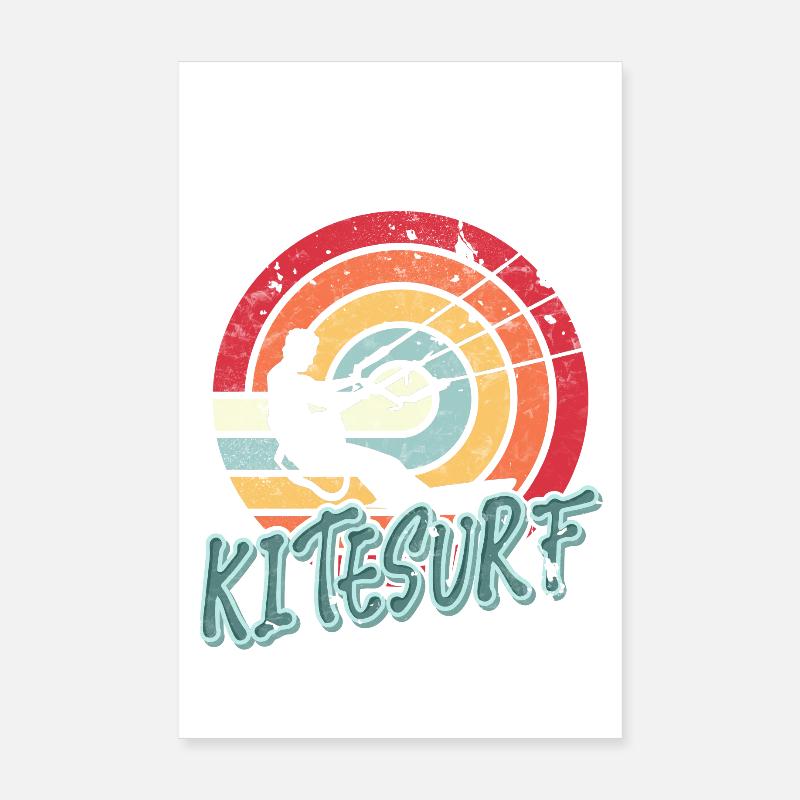 Kitesurfen Kitesurf Kitesurfer Kiteboard Poster 20x30 cm