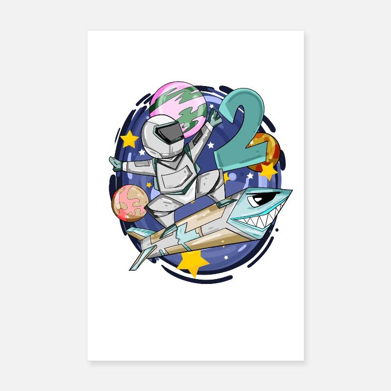 2ème anniversaire garçon - 2 ans - J’ai 2 ans Poster 20 x 30 cm