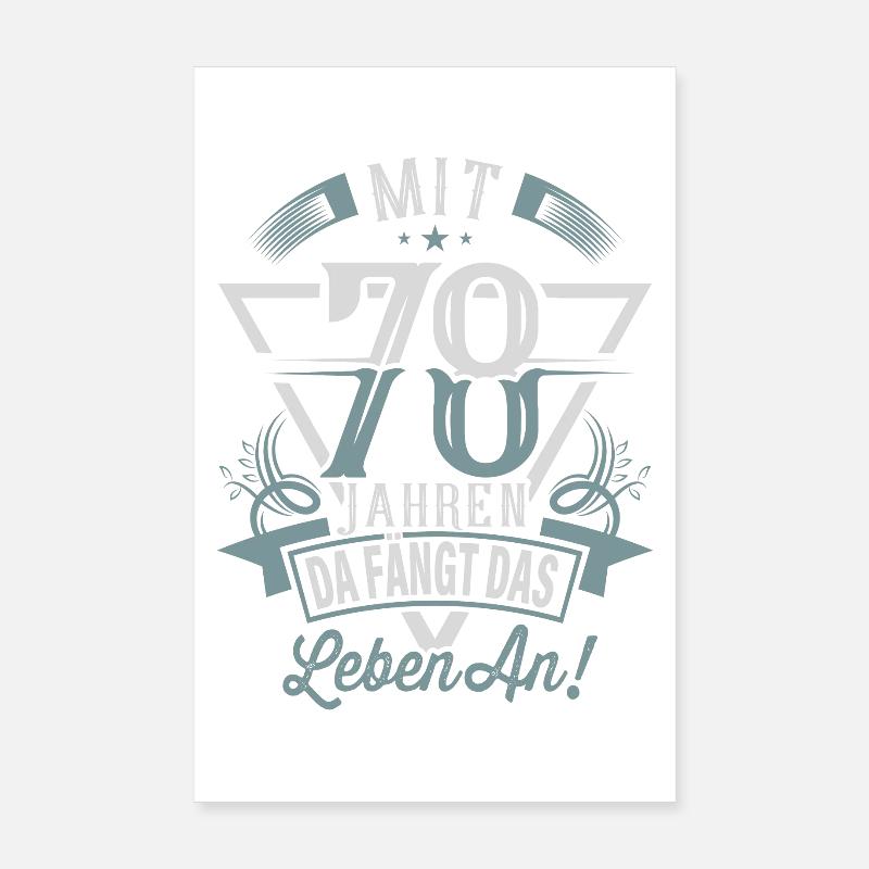 78. Geburtstag Da Fängt Das Leben An Poster 20x30 cm