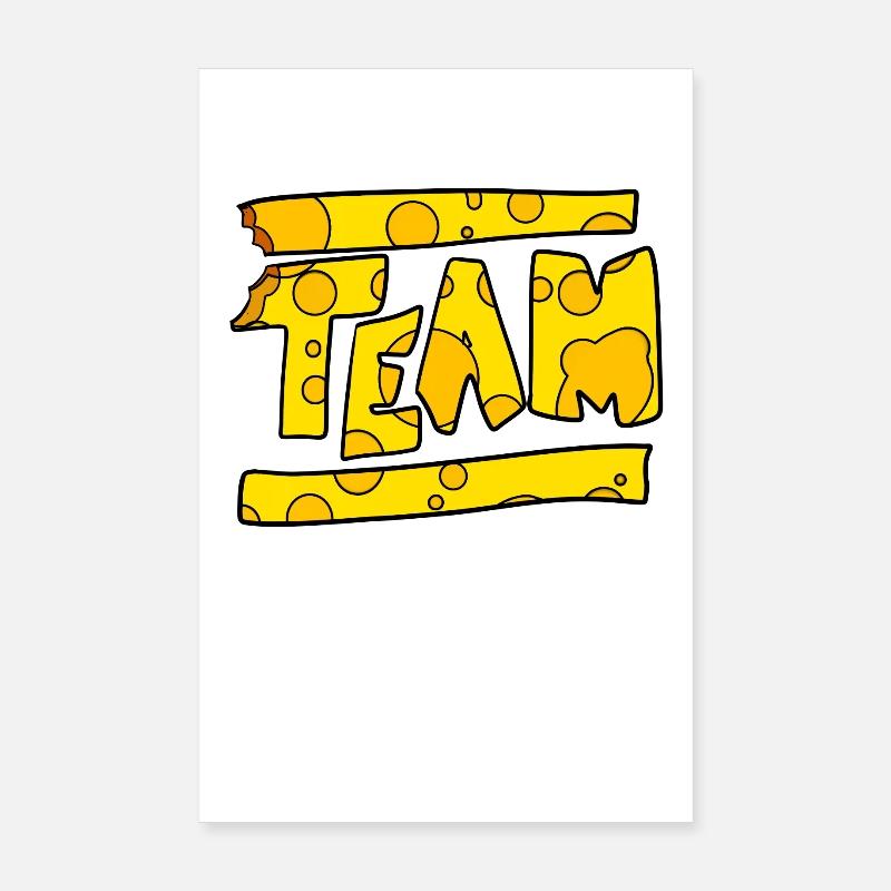 Cheese Team Poster 8" x 12" (20x30 cm)