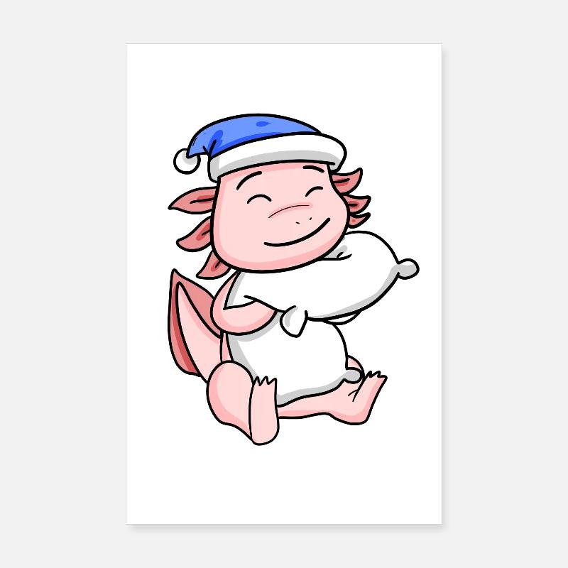 Axolotl Bébé Poster 20 x 30 cm