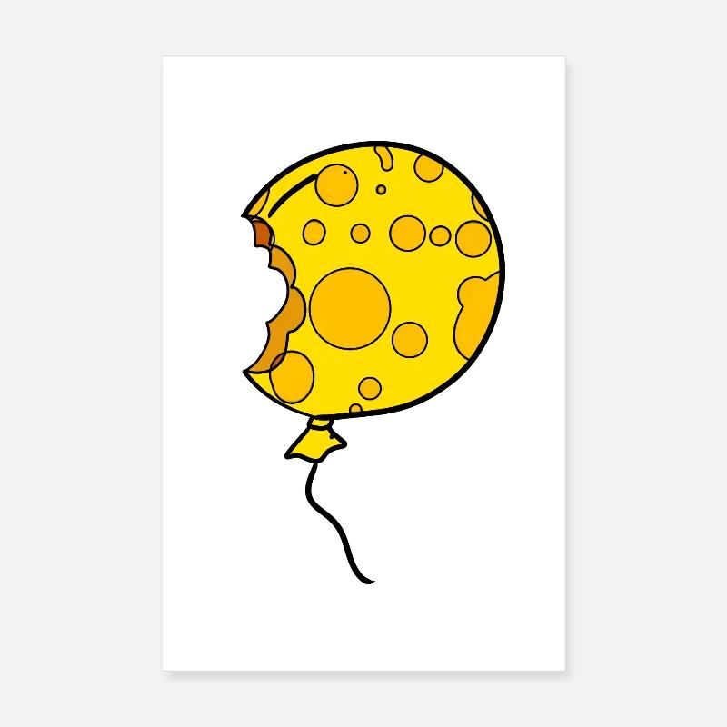 Ballon fromage Poster 20 x 30 cm